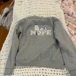 Gray Snoopy Sweatshirt